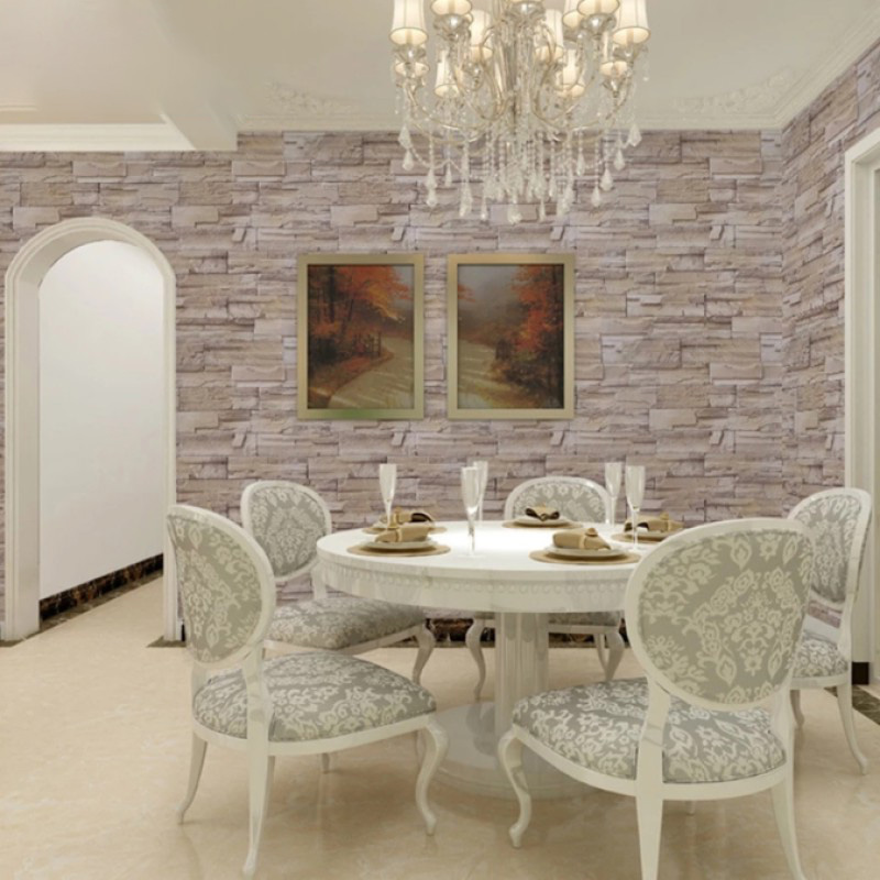 Picture of 3D Brick Wallpaper Self Adhesive PVC Waterproof Wall Sticker 60cm x 10m | Living Room Bedroom Kitchen Wall Decor I Heritage Express 