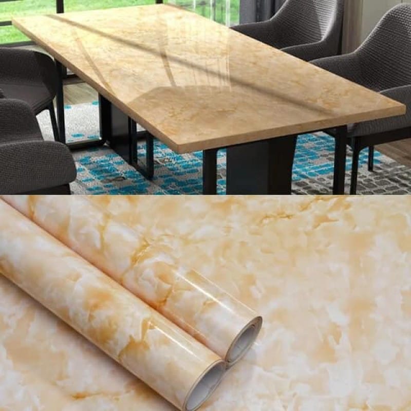 Picture of 150x60CM Self Adhesive Marble Pattern Stickers Waterproof Kitchen Furniture Renovation Wallpaper Multicolor