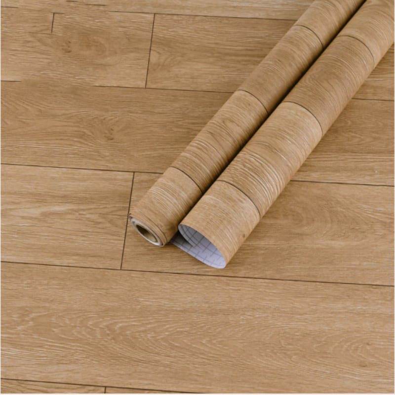 Picture of 10m*60cm  *READY STOCK* Anti Slip Waterproof Wood grain Patterns Floor Sticker Wallpaper Home Decor - 33*2 ft. Roll - 66sqf 