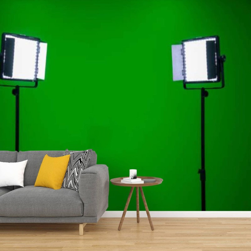 Picture of Self-Adhesive PVC Wallpaper – Green Screen - Studio Backdrop (24 x 79 Inches) 