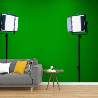 Picture of Self-Adhesive PVC Wallpaper – Green Screen - Studio Backdrop (24 x 79 Inches) 