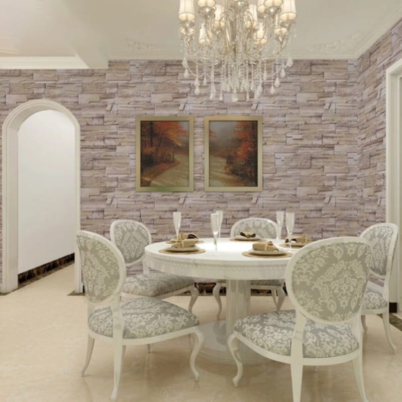 Picture of 3D Brick Wallpaper Self Adhesive PVC Waterproof Wall Sticker 60cm x 3m | Living Room Bedroom Kitchen Wall Decor I Heritage Express 
