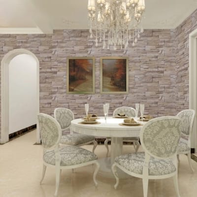 Picture of 3D Brick Wallpaper Self Adhesive PVC Waterproof Wall Sticker 60cm x 3m | Living Room Bedroom Kitchen Wall Decor I Heritage Express 