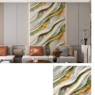 Picture of Luxury UV Marble Design Sheet – PVC Wall Covering Panel (20 sq.ft Roll) Multicolor