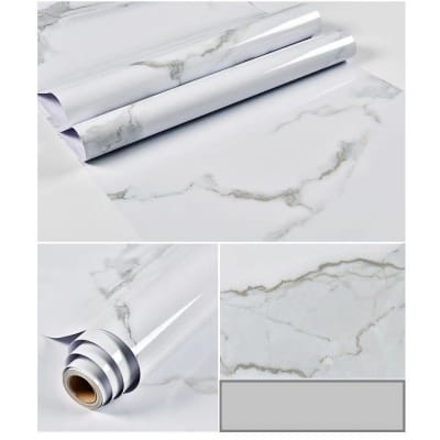 Picture of 120x60cm Adhesive Vinyl Wallpaper Furniture Office Cabinet Door Wallpaper PVC Waterproof Wallpaper Multicolor
