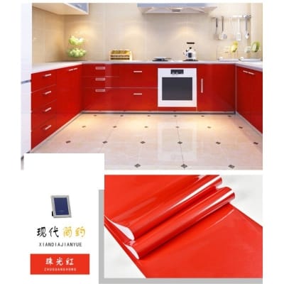 Picture of Self Adhesive Furniture Sticker Waterproof PVC Wallpaper for Home Decor Cabinet Table Kitchen Bathroom Wardrobe DIY Renovation Sticker Bangladesh 