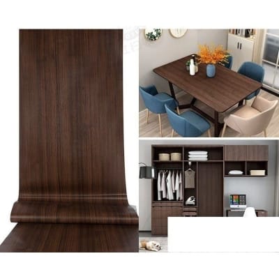 Picture of 2Mx120cm  Self Adhesive Wood Grain Furniture Stickers PVC Wallpaper Vinyl Counter Top Decal  ( Length 6.6 Feet & width 4 Feet ) 26.4 Square Feet Multicolor