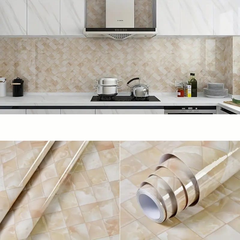 Picture of 10x2 feet  PVC Furniture Sticker/Wallpaper - Self-Adhesive, Waterproof Stickers 