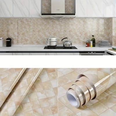 Picture of 10x2 feet  PVC Furniture Sticker/Wallpaper - Self-Adhesive, Waterproof Stickers 