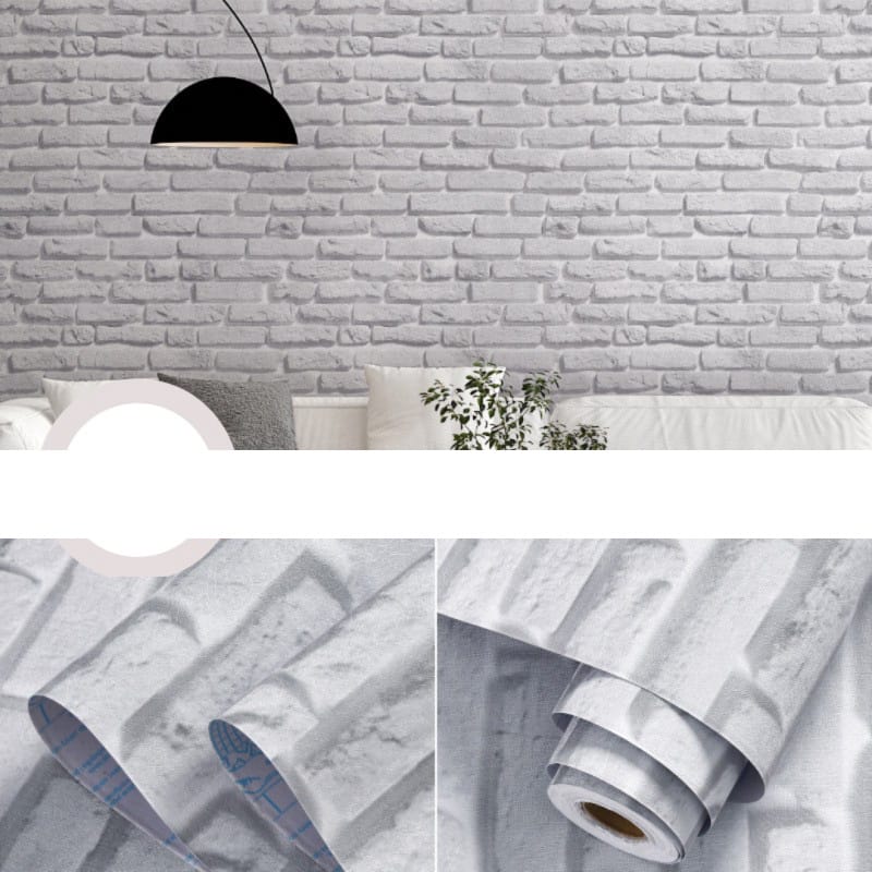 Picture of 3D Wood Slat Wallpaper Peel & Stick – Waterproof PVC Acoustic Panel Design Self-Adhesive Wall Sticker (10m Length x  45cm Width) 