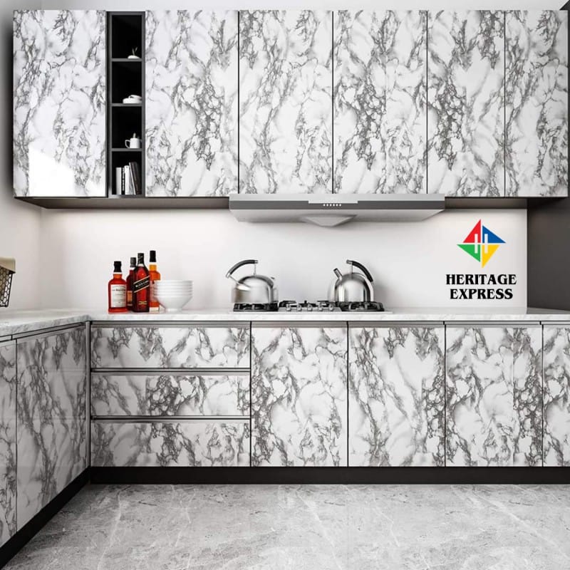 Picture of Premium Quality - 120x60 cm Adhesive Vinyl Wallpaper Furniture Office Cabinet Door Wallpaper PVC Waterproof Wallpaper Multicolor