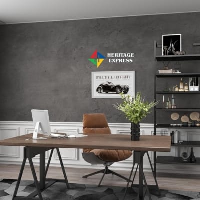 Picture of 3D Concrete Wallpaper Roll | Matte Gray Cement Look Vinyl Contact Paper | 10m x 53cm | Thick Non-Adhesive Wall Cover for Studio Gym Cafe Bedroom | Dark Gray Industrial Wallpaper 50+ Sq Ft Grey
