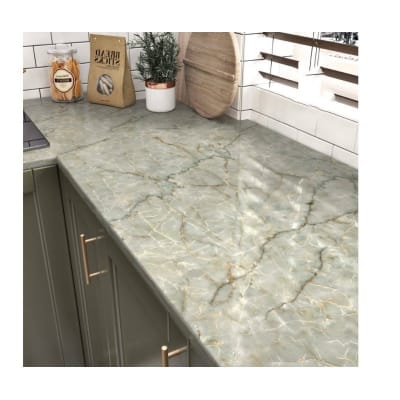 Picture of Heritage Express Water-Resistant Marble Pattern Self-Adhesive Contact Paper for Countertops 48"x24" 