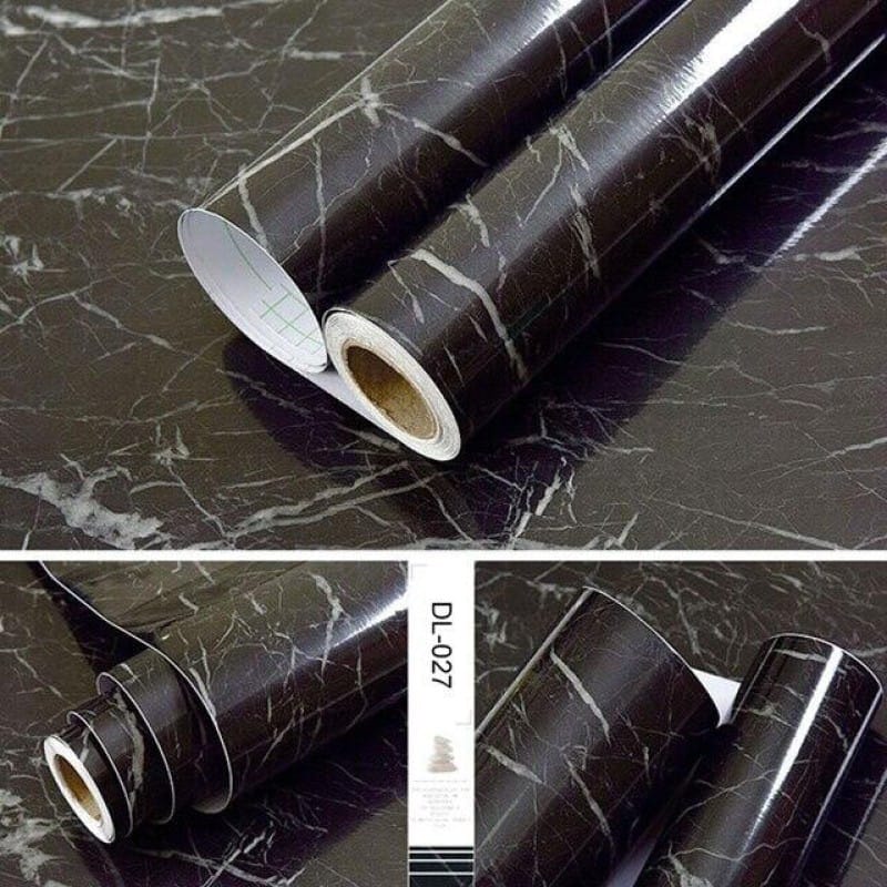 Picture of 120x60 cm Kitchen  OIL Resistance Black Marble sticker Paper ( Length 4 Feet & width 2 Feet ) Multicolor