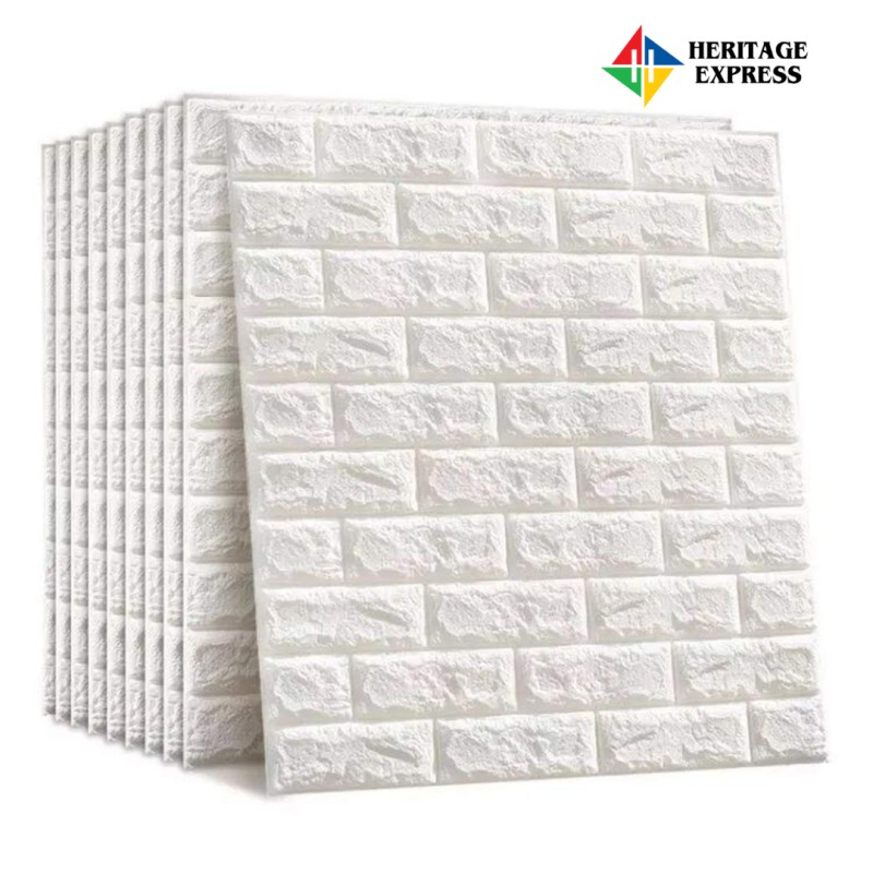 Picture of [SALE] 3D Wall Panel Wallpaper Self Adhesive PE Foam Brick Sticker Waterproof Peel & Stick Wall Covering Home Decor 70x70cm - Best Price - 5 Sheet 