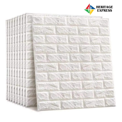 Picture of [SALE] 3D Wall Panel Wallpaper Self Adhesive PE Foam Brick Sticker Waterproof Peel & Stick Wall Covering Home Decor 70x70cm - Best Price - 5 Sheet 