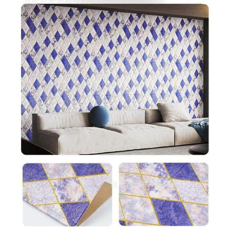 Picture of 3D Stereo Wall Stickers Self-adhesive Ceiling Decoration Sticker Roof Panels Foam Wallpaper Living Room Bedroom House Home 70cm * 70 cm 