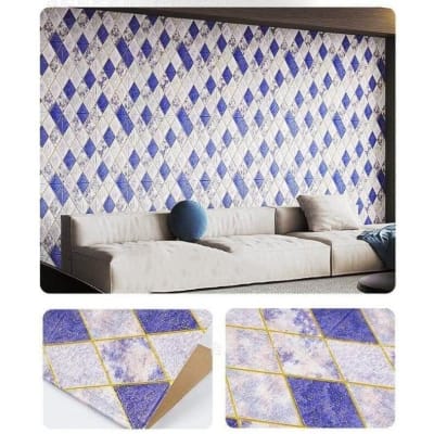 Picture of 3D Stereo Wall Stickers Self-adhesive Ceiling Decoration Sticker Roof Panels Foam Wallpaper Living Room Bedroom House Home 70cm * 70 cm 