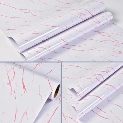 Picture of Stylish Addition - 2m Adhesive Vinyl Wallpaper Furniture Office Cabinet Door Wallpaper PVC Waterproof Wallpaper - Modern - Choice Expression Multicolor