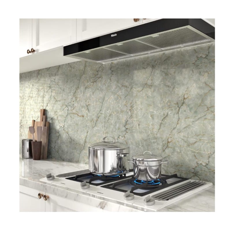 Picture of Green Marble 24" x 79"  Contact Paper for Countertops Waterproof Marble Wallpaper Peel and Stick Countertops Self Adhesive Contact Paper for Cabinets Removable Counter Top Stick Paper Roll ( 6.6x2 Ft. ) Multicolor