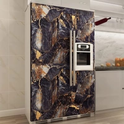 Picture of Self Adhesive ( 10 SQF ) Furniture Wrap Wallpaper Wall Sticker Water Proof Toilet Bath Room Contact Paper Furniture Kitchen Cabinet Table Top Wrap Decal Vinyl 