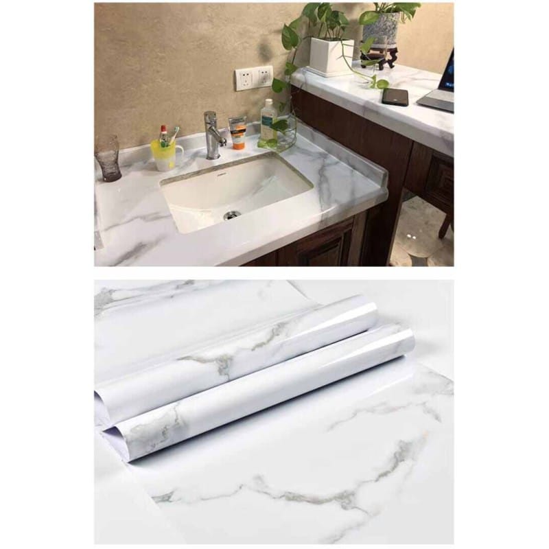 Picture of 2m Adhesive Vinyl Wallpaper Furniture Office Cabinet Door Wallpaper PVC Waterproof Wallpaper Multicolor