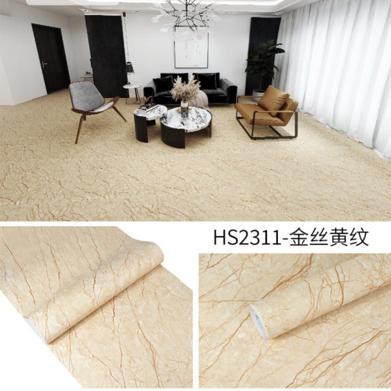 Picture of READY STOCK - 2mx60cm - Anti Slip Waterproof Marble Patterns Floor Sticker Wallpaper Home Decor 13 sqf 