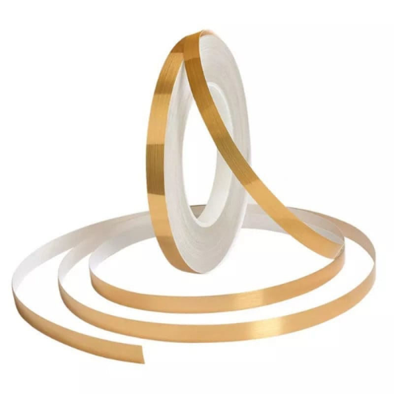 Picture of Tile Gap Foil Line Tape 50M Gold | Self Adhesive Waterproof Seam Sticker | Mirror Finish Decorative Tape for Wall, Kitchen, Cabinet & Floor 