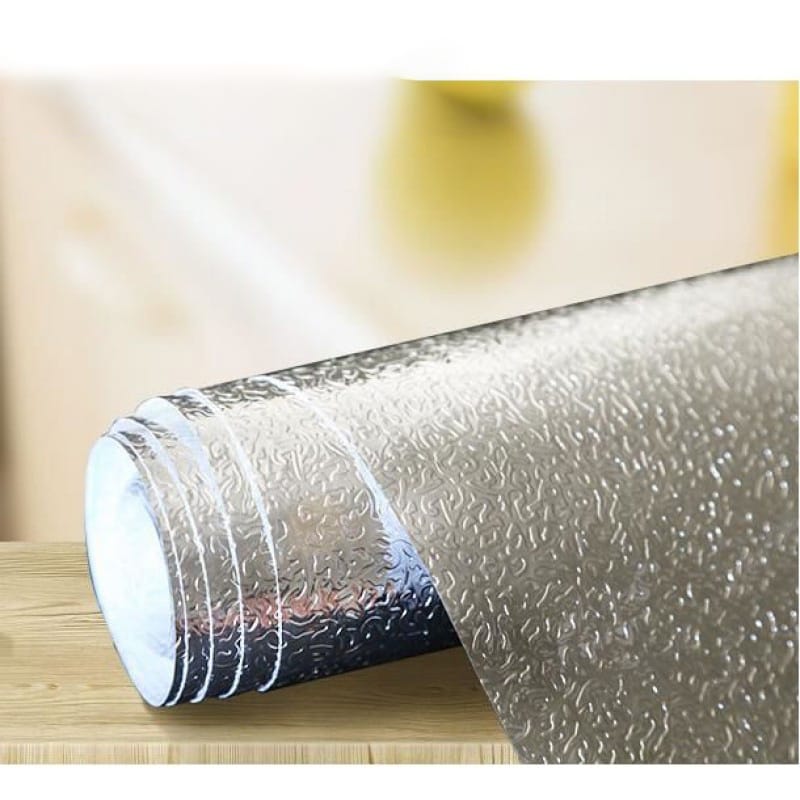 Picture of 60CMx150CM Adhesive Vinyl Silver Oil proof Aluminium Foil Stickers For Kitchens Multicolor