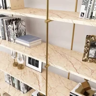 Picture of Marble Pattern Stickers 200x60CM Self Adhesive  Waterproof Kitchen Furniture Renovation Wallpaper - Sticker Multicolor