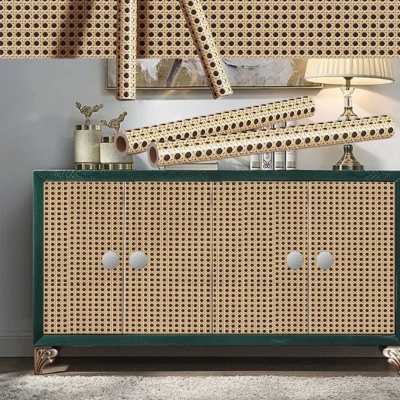 Picture of Heritage Express Easy-Install Elegant Perforated Wall Stickers 2m Roll for Home Decor 