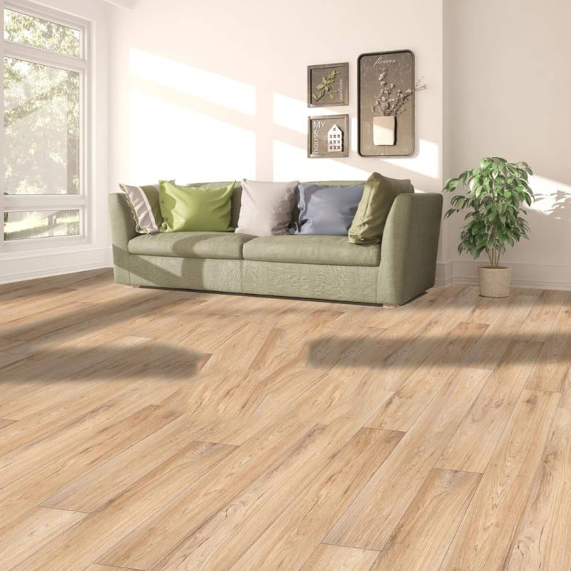 Picture of Heritage Express Antik Oak Veneer Self-Adhesive Laminate Flooring Roll - 1.5mm PVC Decorative Wood Look 200x60cm 