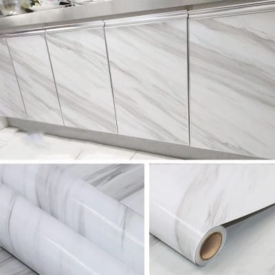 Picture of 300x60 cm Kitchen  OIL Resistance  Marble sticker Paper ( Length 10 Feet & width 2 Feet ) 