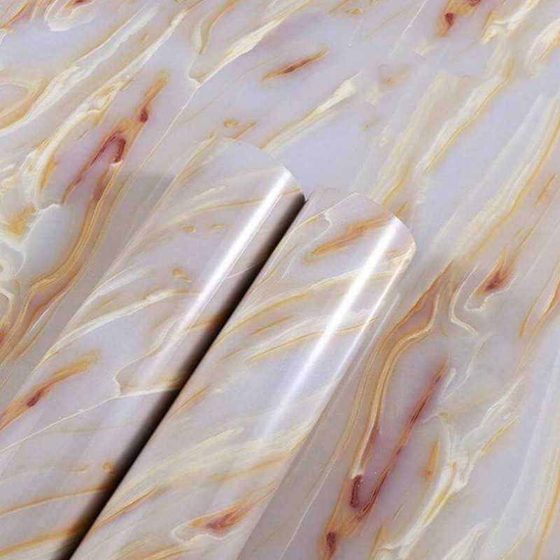 Picture of 120x300CM Self Adhesive Marble Pattern Stickers Waterproof Kitchen Furniture Renovation Wallpaper - Sticker 