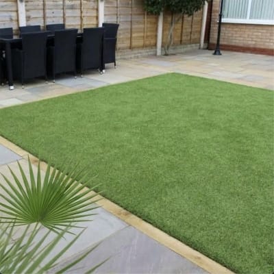 Picture of Yellow Weaves 35 MM High Density Artificial Grass Carpet Mat for Balcony, Lawn, Door (6.5 X 2) Feet Green