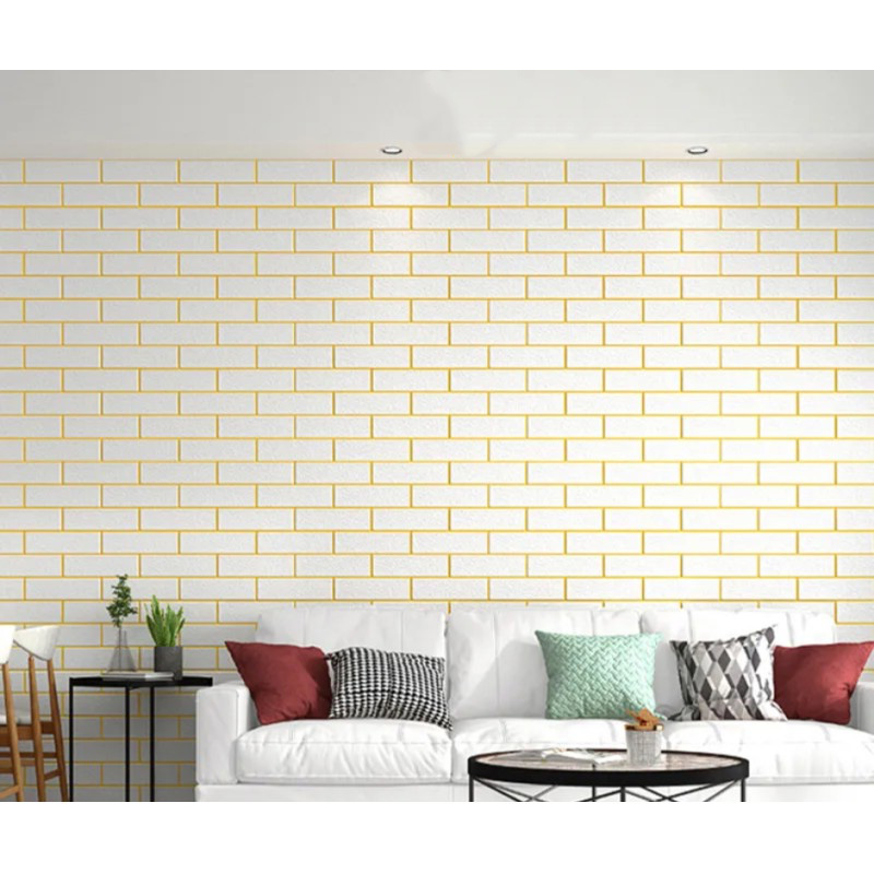 Picture of 3D Wallpaper Sticker Wall Decals Self Adhesive PE Foam Wallpaper - 10 Pes Multicolor