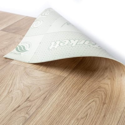 Picture of Self Adhesive Wood Effect Vinyl Flooring - 1.5mm Thick PVC Decking Roll - Laminate Floor Covering (Antique Oak) - 200x60 cm Multicolor