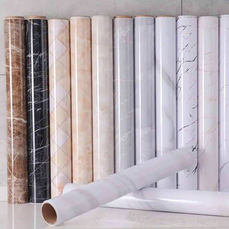 Picture of 150x60cm Kitchen  OIL Resistance Marble Paper Multicolor