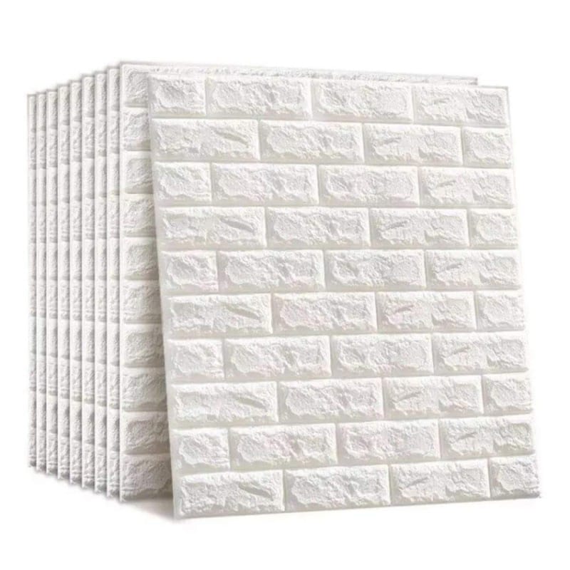 Picture of 4 sheet 3D Stereo Wall Stickers Self-adhesive Decoration Sticker Panels  6mm Foam Wallpaper  70cm * 70 cm 