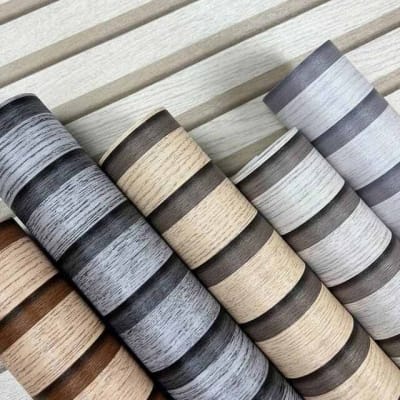 Picture of Non-Woven Wallpaper with Wood Look, 3D Panels in Modern - 57 sq ft Roll 