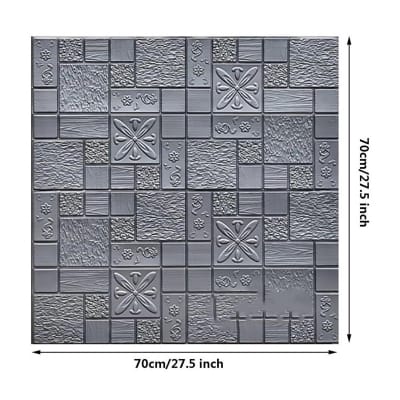 Picture of 3D Geometric  Wallpaper Waterproof  self adhesive Panels 10p - 27x27 inches 
