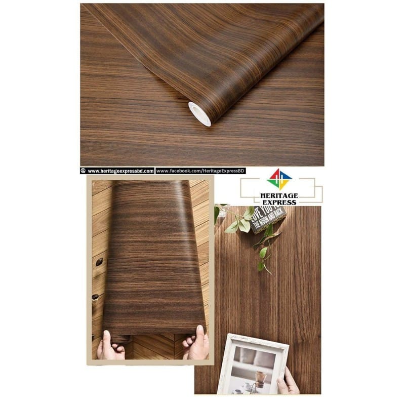 Picture of 120x60 cm -  Self Adhesive Wood Grain Furniture Stickers PVC Wallpaper Vinyl Counter Top Decal  ( Length 4 Feet & width 2 Feet ) 8 Square Feet Multicolor