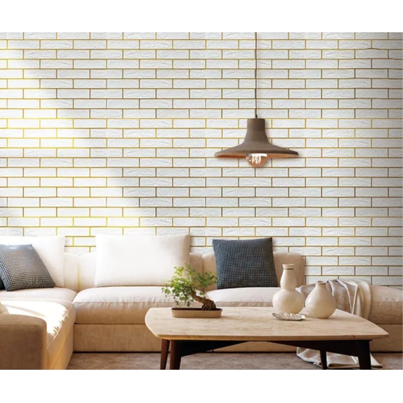 Picture of 3D Wallpaper Sticker Wall Decals Self Adhesive PE Foam Wallpaper - 10 Pes 