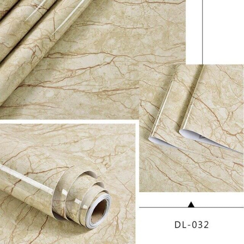 Picture of Marble Pattern Stickers Self Adhesive Waterproof Kitchen Furniture Renovation Wallpaper ( 4x2 feet  ) Multicolor