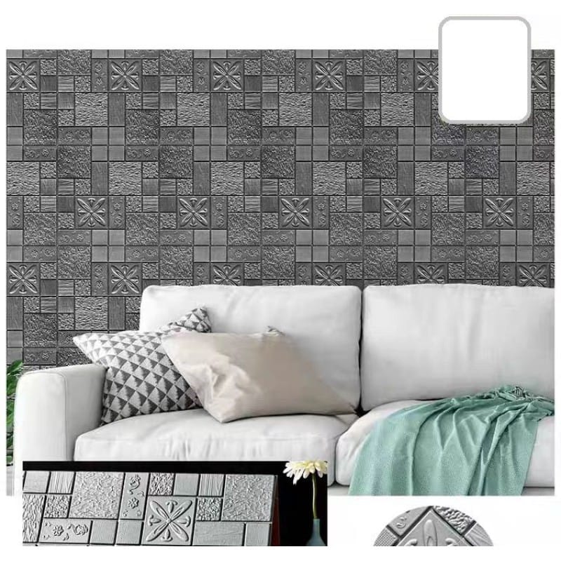 Picture of 3D wallpaper - 4pieces - Wall Panels Peel and Stick Wallpaper for Background Wall Decoration ( 70*70 CM) 