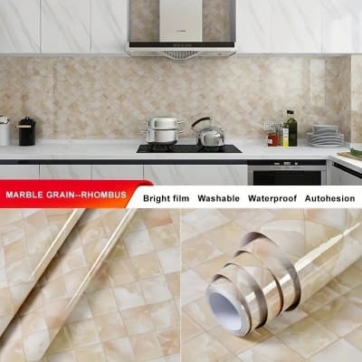 Picture of 5x2 feet  PVC Furniture Sticker/Wallpaper - Self-Adhesive, Waterproof Stickers 
