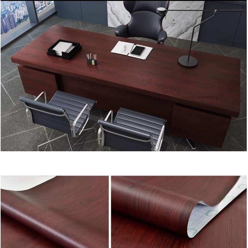 Picture of 10M Self Adhesive Wood Grain Furniture Stickers PVC Wallpaper Vinyl Counter Top Decal  ( Length 33 Feet & width 2 Feet ) 66 Square Feet 