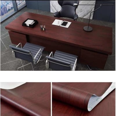 Picture of 10M Self Adhesive Wood Grain Furniture Stickers PVC Wallpaper Vinyl Counter Top Decal  ( Length 33 Feet & width 2 Feet ) 66 Square Feet 