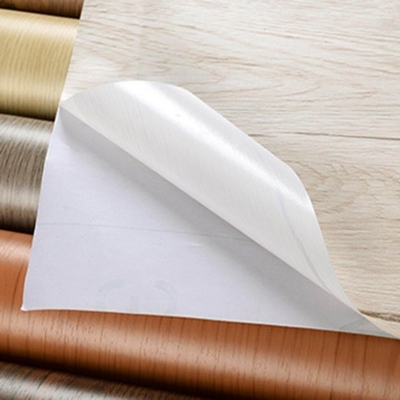 Picture of Furniture Wallpaper Length 2m Width 60cm Wall Sticker Removable Vintage Wood Panel Effect for Bedroom Walls Cabinets Glass Wardrobes,Khaki ( 79*24 inches) Sand Brown