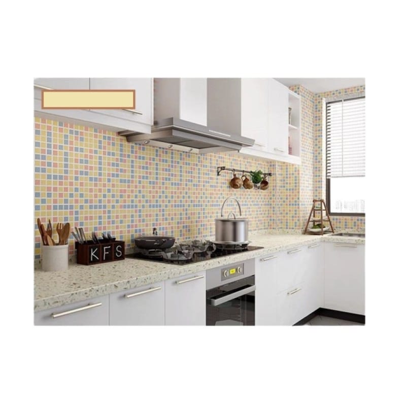 Picture of 3D Wall Stickers Wallpaper for Living Room Bedroom – Self Adhesive Embossed PVC Wallpaper – Waterproof Removable Home Decor Wall Sticker (width 60cm or 24inch) 